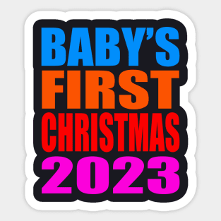 Baby's first Christmas 2023 Sticker